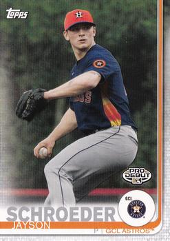 2019 Topps Pro Debut #46 Jayson Schroeder Front
