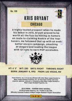 2019 Panini Diamond Kings #139 Kris Bryant Back