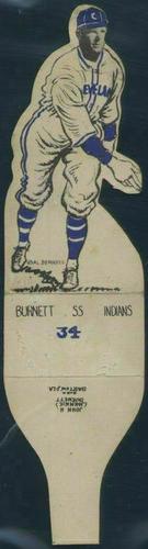 1934 Al Demaree Die Cuts (R304) #34 Johnny Burnett Front