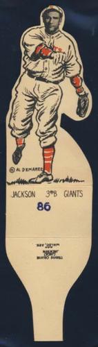 1934 Al Demaree Die Cuts (R304) #86 Travis Jackson Front