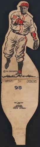 1934 Al Demaree Die Cuts (R304) #95 Glenn Wright Front