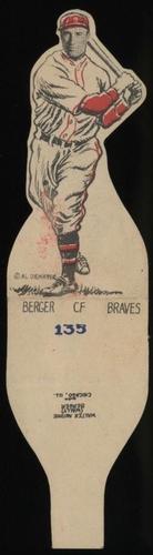 1934 Al Demaree Die Cuts (R304) #135 Wally Berger Front