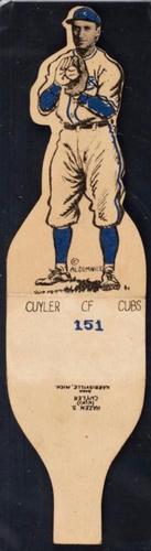 1934 Al Demaree Die Cuts (R304) #151 Kiki Cuyler Front