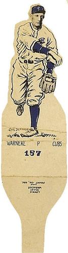 1934 Al Demaree Die Cuts (R304) #157 Lonnie Warneke Front