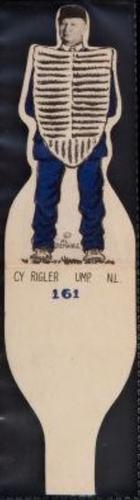 1934 Al Demaree Die Cuts (R304) #161 Cy Rigler Front