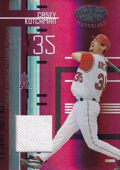 2005 Leaf Certified Materials - Mirror Fabric Red #25 Casey Kotchman Front
