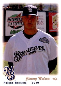 2010 Grandstand Helena Brewers #NNO Jimmy Nelson Front