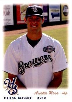 2010 Grandstand Helena Brewers #NNO Austin Ross Front
