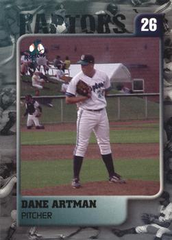 2000 Ogden Raptors #NNO Dane Artman Front