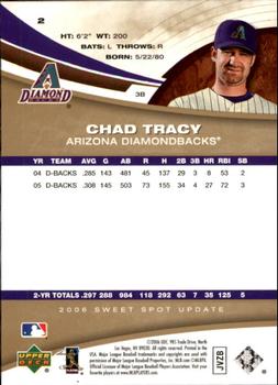 2006 Upper Deck Sweet Spot Update #2 Chad Tracy Back