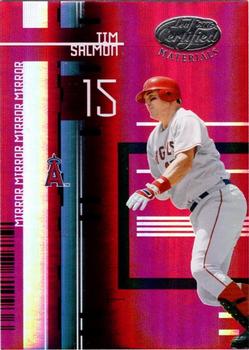2005 Leaf Certified Materials - Mirror Red #16 Tim Salmon Front