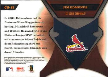 2005 Leaf Certified Materials - Certified Skills #CS-13 Jim Edmonds Back