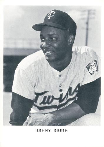 1962 Jay Publishing Minnesota Twins 5x7 Photos (Concession Issue) #NNO Lenny Green Front