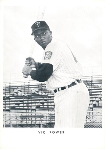 1962 Jay Publishing Minnesota Twins 5x7 Photos (Concession Issue) #NNO Vic Power Front