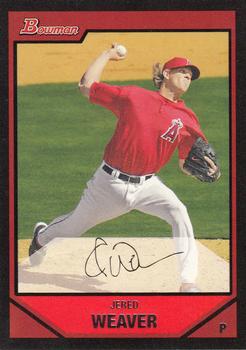 2007 Bowman #4 Jered Weaver Front