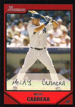 2007 Bowman #7 Melky Cabrera Front