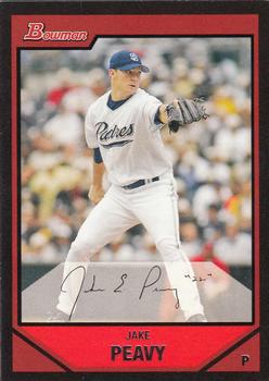 2007 Bowman #102 Jake Peavy Front