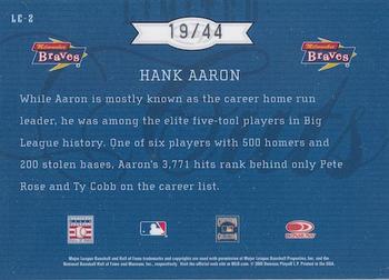 2005 Leaf Limited - Cuts Silver #2 Hank Aaron Back