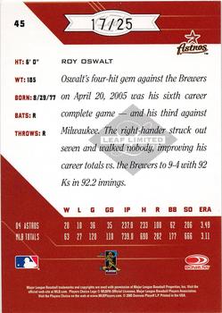 2005 Leaf Limited - Gold Spotlight #45 Roy Oswalt Back