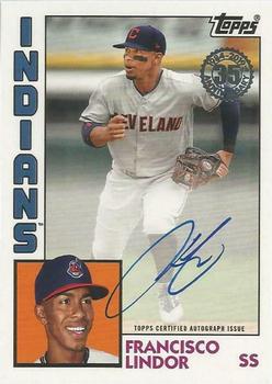 2019 Topps - 1984 Topps Baseball 35th Anniversary Autographs #84A-FL Francisco Lindor Front