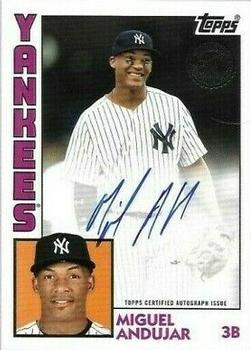 2019 Topps - 1984 Topps Baseball 35th Anniversary Autographs #84A-MA Miguel Andujar Front