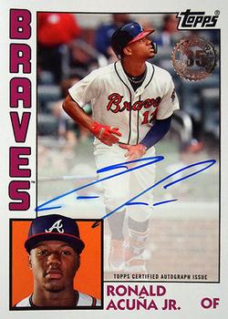 2019 Topps - 1984 Topps Baseball 35th Anniversary Autographs #84A-RA Ronald Acuña Jr. Front