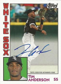 2019 Topps - 1984 Topps Baseball 35th Anniversary Autographs #84A-TAN Tim Anderson Front
