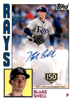2019 Topps - 1984 Topps Baseball 35th Anniversary Autographs 150th Anniversary #84A-BS Blake Snell Front
