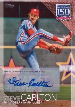 2019 Topps - 150 Years of Professional Baseball Autographs #150-83 Steve Carlton Front