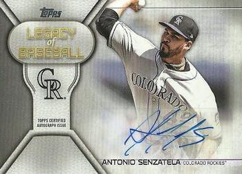 2019 Topps - Legacy of Baseball Autographs #LBA-AS Antonio Senzatela Front