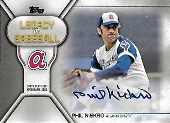 2019 Topps - Legacy of Baseball Autographs #LBA-PN Phil Niekro Front