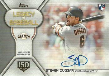 2019 Topps - Legacy of Baseball Autographs 150th Anniversary #LBA-SD Steven Duggar Front