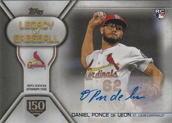 2019 Topps - Legacy of Baseball Autographs 150th Anniversary #LBA-DP Daniel Ponce de Leon Front