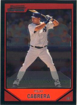2007 Bowman Chrome #7 Melky Cabrera Front