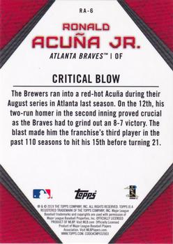 2019 Topps - Ronald Acuna Jr. Star Player Highlights #RA-6 Ronald Acuña Jr. Back