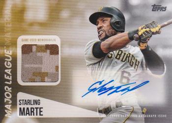 2019 Topps - Major League Material Autographs #MLAR-SMA Starling Marte Front