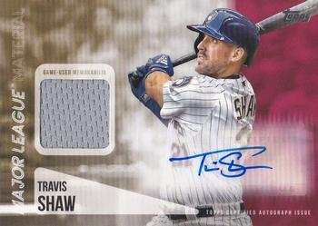 2019 Topps - Major League Material Autographs Red #MLAR-TS Travis Shaw Front