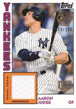 2019 Topps - 1984 Topps Baseball 35th Anniversary Relics 150th Anniversary #84R-AJ Aaron Judge Front