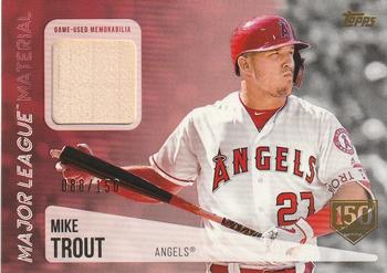 2019 Topps - Major League Material Relics 150th Anniversary #MLM-MT Mike Trout Front
