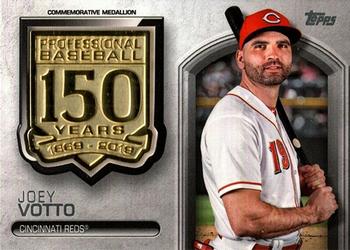 2019 Topps - 150th Anniversary Commemorative Medallions (Series One) #AMM-JT Joey Votto Front