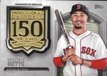 2019 Topps - 150th Anniversary Commemorative Medallions (Series One) #AMM-MB Mookie Betts Front