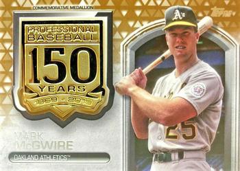 2019 Topps - 150th Anniversary Commemorative Medallions Gold (Series One) #AMM-MG Mark McGwire Front