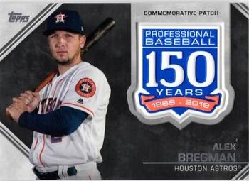 2019 Topps - 150th Anniversary Commemorative Patches (Series One) #AMP-AB Alex Bregman Front