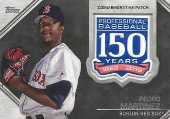 2019 Topps - 150th Anniversary Commemorative Patches (Series One) #AMP-PM Pedro Martinez Front