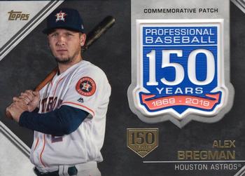 2019 Topps - 150th Anniversary Commemorative Patches 150th Anniversary (Series One) #AMP-AB Alex Bregman Front
