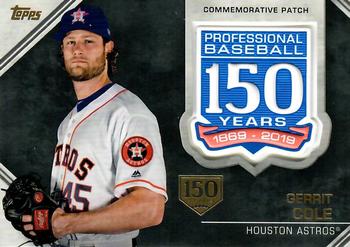 2019 Topps - 150th Anniversary Commemorative Patches 150th Anniversary (Series One) #AMP-GC Gerrit Cole Front