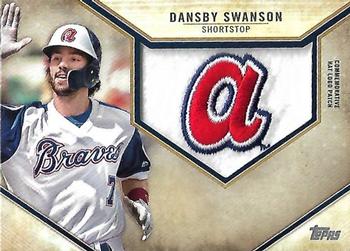 2019 Topps - Retro Hat Manufactured Logo Patches #RHLP-DS Dansby Swanson Front