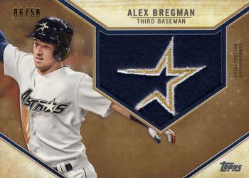2019 Topps - Retro Hat Manufactured Logo Patches Gold #RHLP-ABR Alex Bregman Front