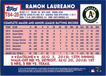 2019 Topps - 1984 Topps Baseball 35th Anniversary #T84-28 Ramon Laureano Back