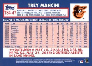 2019 Topps - 1984 Topps Baseball 35th Anniversary #T84-47 Trey Mancini Back